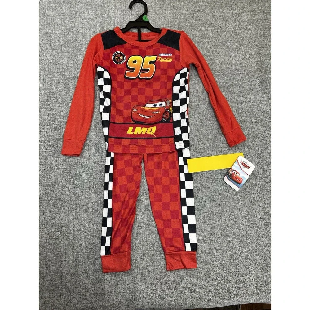 Disney Cars Lightning McQueen Pajamas Set Boys Toddler 5T LMQ - New with Tags